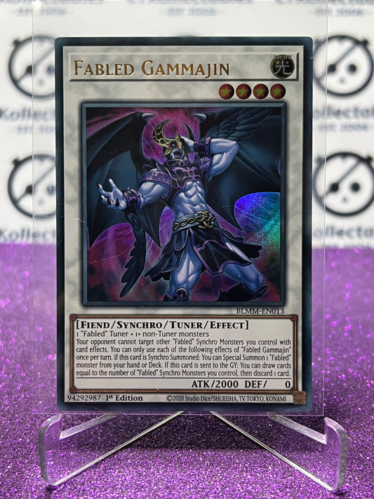 YU-GI-OH! BATTLES OF LEGEND MONSTER MAYHEM FABLED GAMMAJIN # BLMM-EN013 1ST EDITION CARD