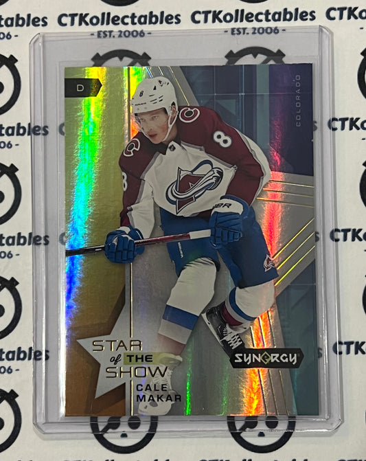 2021-22 UPPER DECK SYNERGY CALE MAKAR # SOS-7 STAR OF THE SHOW COLORADO AVALANCHE  NHL HOCKEY TRADING CARD