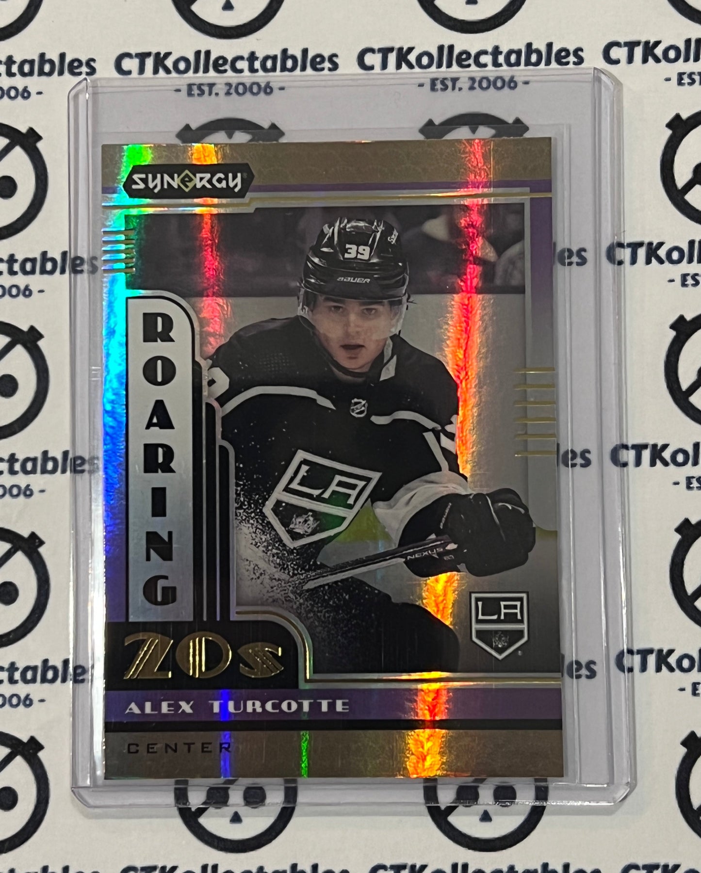 2021-22 UPPER DECK SYNERGY ALEX TURCOTTE # R20-17 ROOKIE ROARING 20'S  L A KINGS NHL HOCKEY CARD