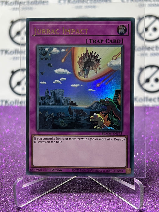 YU-GI-OH! BATTLES OF LEGEND MONSTER MAYHEM JURRAC IMPACT # BLMM-EN175 1ST EDITION CARD