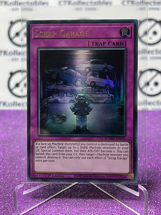 YU-GI-OH! BATTLES OF LEGEND MONSTER MAYHEM SCRAP GARAGE # BLMM-EN030 1ST EDITION CARD