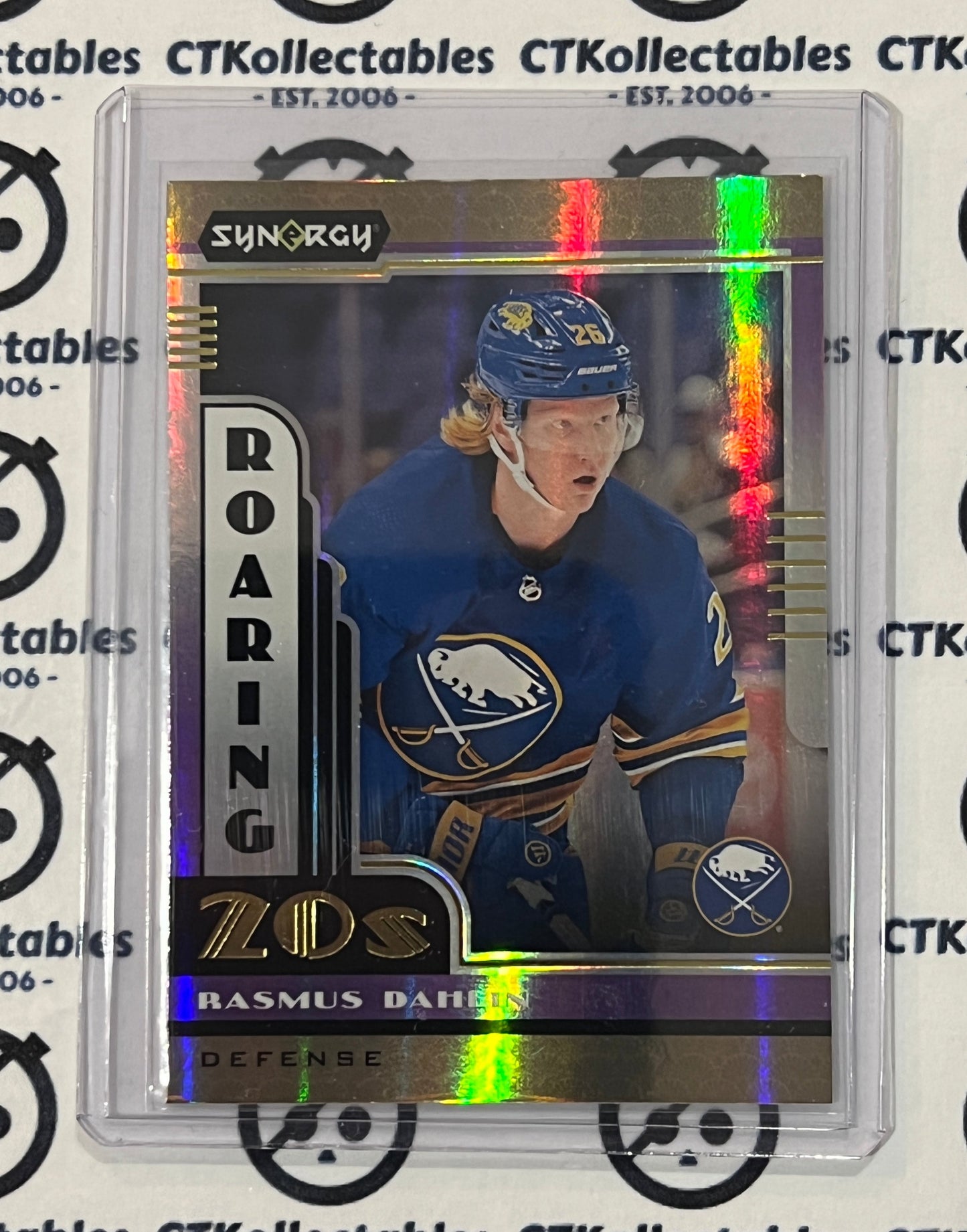 2021-22 UPPER DECK SYNERGY RASMUS DAHLIN # R20-5  ROARING 20'S BUFFALO SABRES NHL HOCKEY CARD