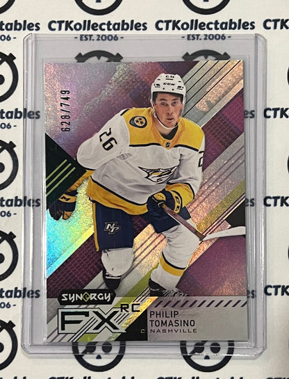 2021-22 UPPER DECK SYNERGY PHILIP TOMASINO # FXR-PT ROOKIE /749 NASHVILLE PREDATORS NHL HOCKEY TRADING CARD