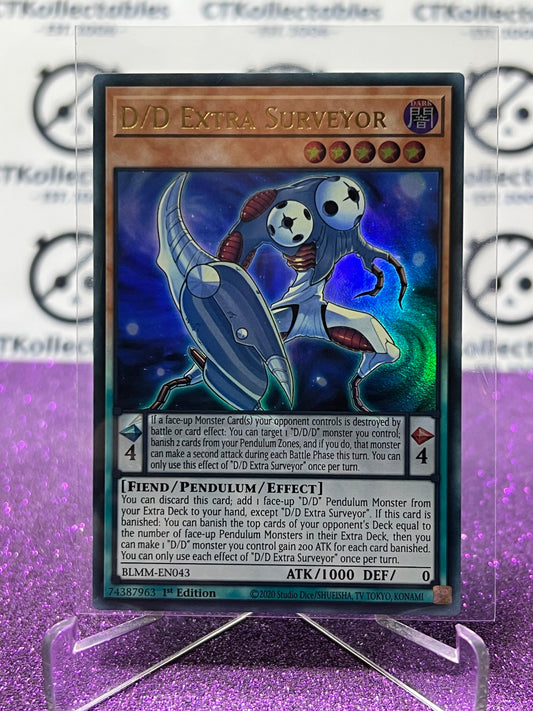 YU-GI-OH! BATTLES OF LEGEND MONSTER MAYHEM D/D EXTRA SURVEYOR # BLMM-EN043 1ST EDITION CARD