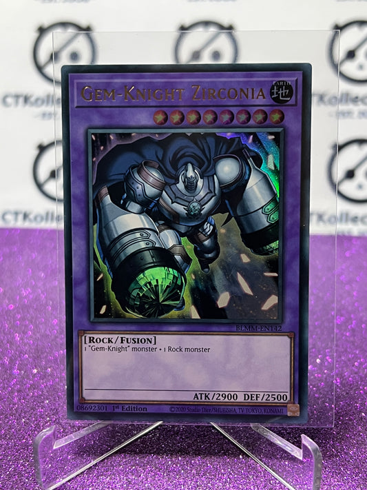 YU-GI-OH! BATTLES OF LEGEND MONSTER MAYHEM GEM-KNIGHT ZIRCONIA # BLMM-EN142  1ST EDITION CARD