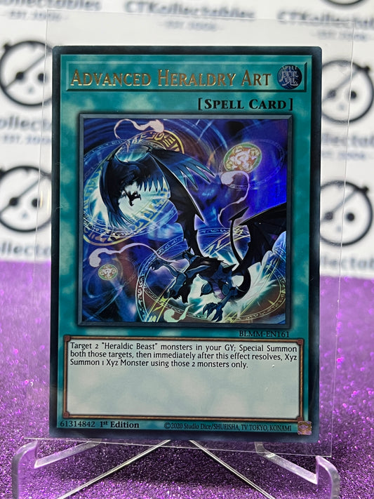 YU-GI-OH! BATTLES OF LEGEND MONSTER MAYHEM ADVANCED HERALDRY ART# BLMM-EN161  1ST EDITION CARD