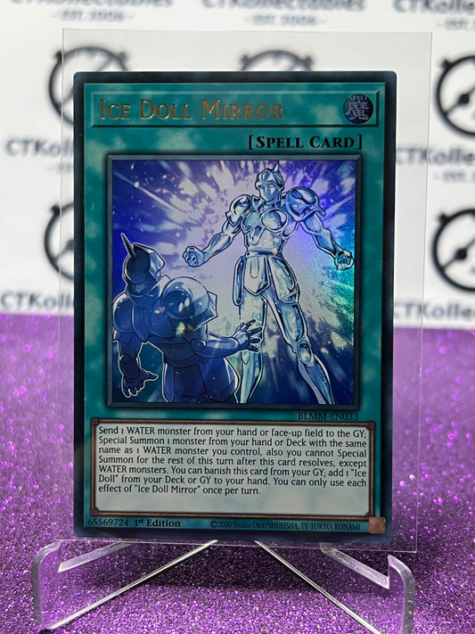 YU-GI-OH! BATTLES OF LEGEND MONSTER MAYHEM ICE DOLL MIRROR # BLMM-EN033 1ST EDITION CARD