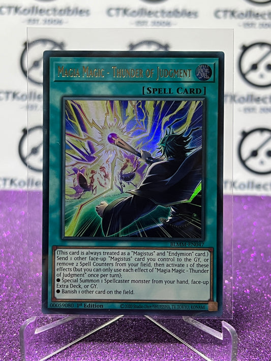 YU-GI-OH! BATTLES OF LEGEND MONSTER MAYHEM MAGIC MAGIC - THUNDER OF JUDGEMENT # BLMM-EN047 1ST EDITION CARD