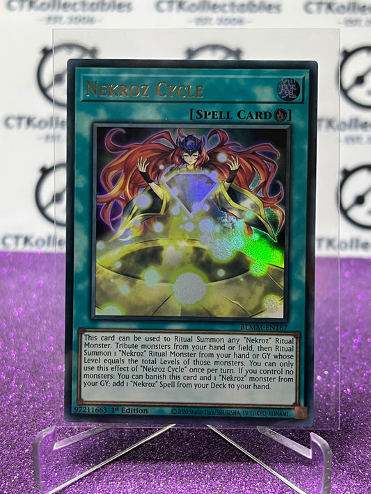 YU-GI-OH! BATTLES OF LEGEND MONSTER MAYHEM NEKROZ CYCLE # BLMM-EN167 1ST EDITION CARD