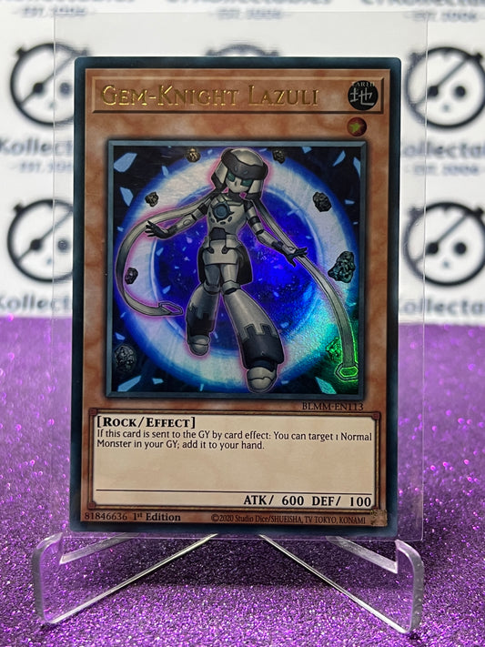 YU-GI-OH! BATTLES OF LEGEND MONSTER MAYHEM GEM-KNIGHT LAZULI # BLMM-EN113 1ST EDITION CARD
