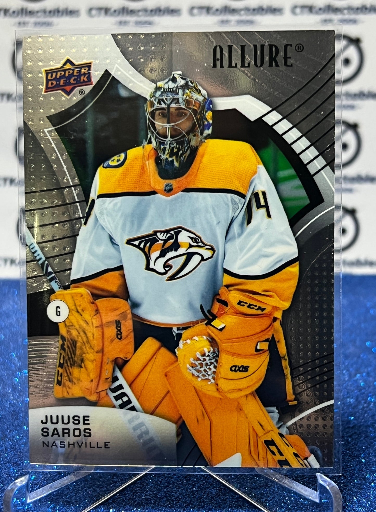 2021-22 UPPER DECK ALLURE JUUSE SARDS # 65  NASHVILLE PREDATORS NHL HOCKEY TRADING CARD