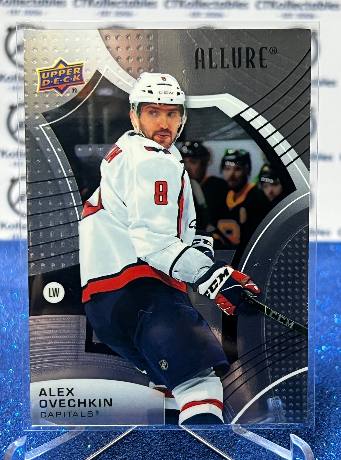 2021-22 UPPER DECK ALLURE ALEX OVECHKIN # 43 BLACK RAINBOW WASHINGTON CAPITALS HOCKEY CARD