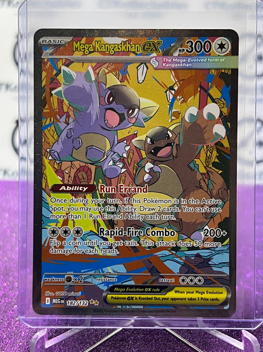 MEGA KANGASKHAN EX # 182/132 SPECIAL ILLUSTRATION MEGA EVOLUTION POKEMON CARD