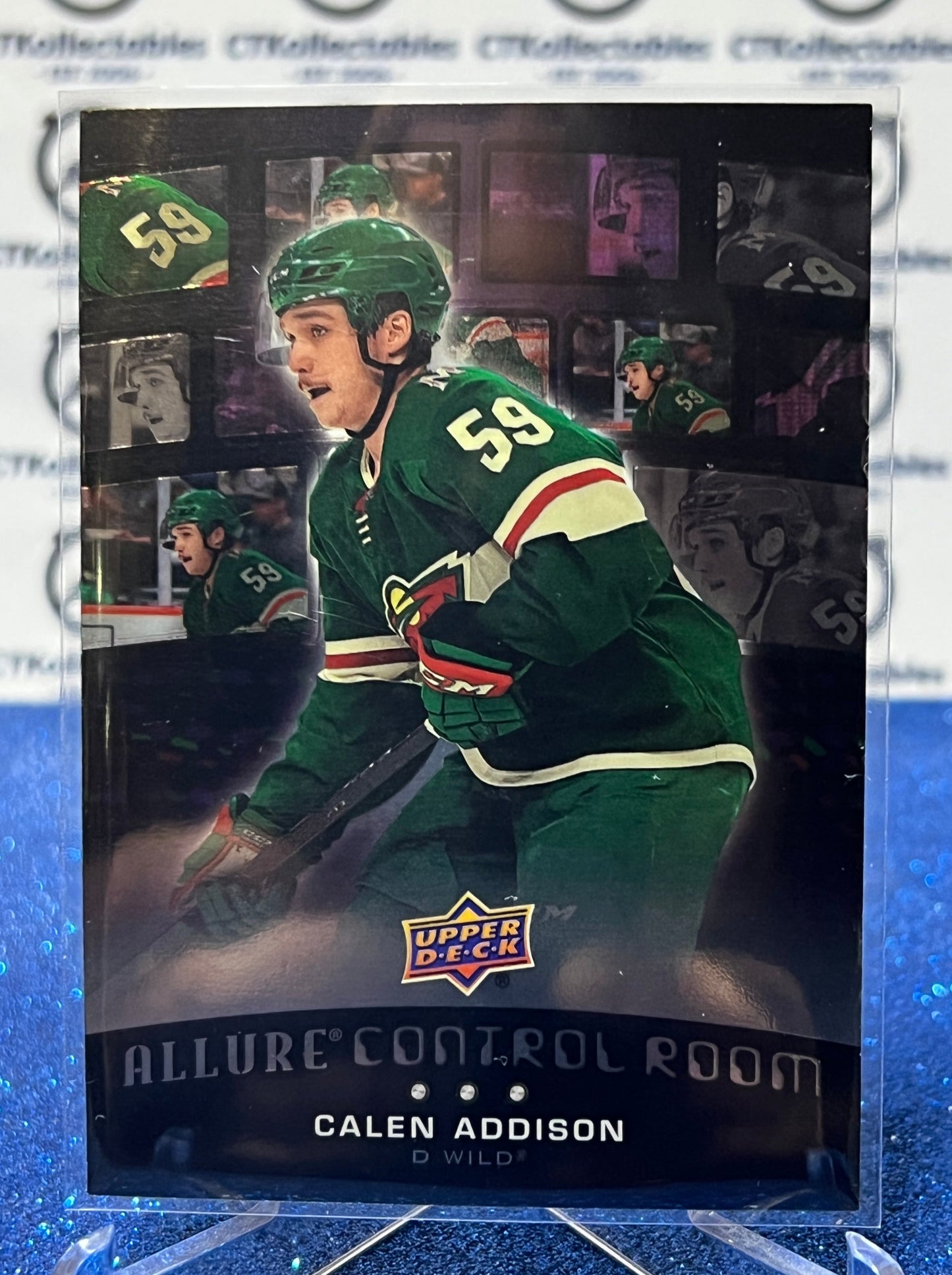 2021-22 UPPER DECK ALLURE CALEN ADDISON # CR-15 ROOKIE CONTROL ROOM MINNESOTA WILD  NHL HOCKEY CARD