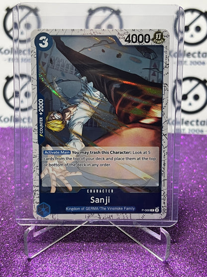 2025 ONE PIECE THE BEST V2  SANJI # P-068 PROMO  FOIL ENGLISH TRADING GAME CARD