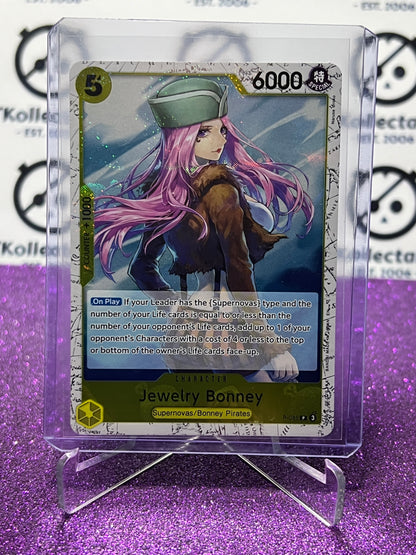 2025 ONE PIECE THE BEST V2  JEWELRY BONNEY # P-085 PROMO  FOIL ENGLISH TRADING GAME CARD