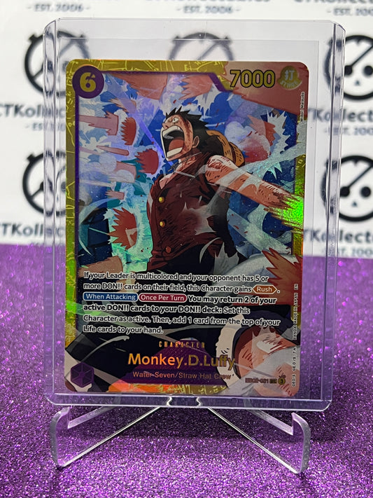 2025 ONE PIECE THE BEST V2 MONKEY.D.LUFFY # EB02-061 SEC GOLD FOIL ENGLISH TRADING GAME CARD
