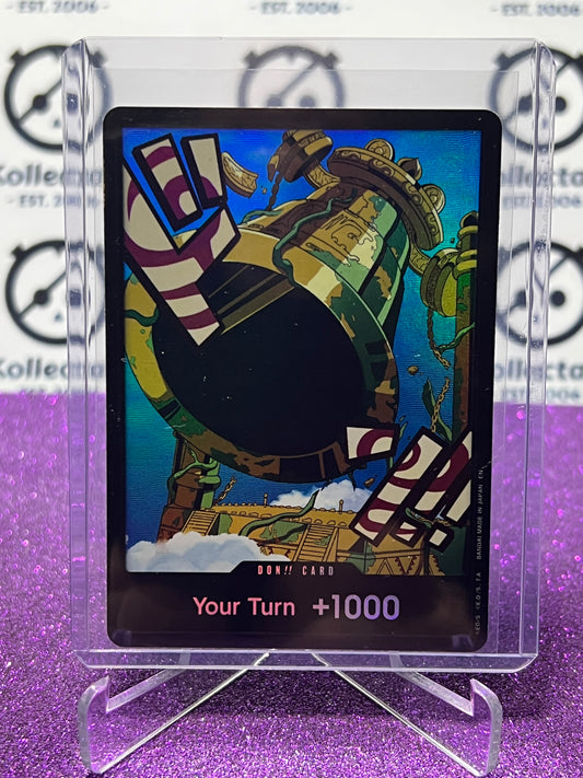 2025 ONE PIECE THE BEST V2 DON!! CARD YOUR TURN 1000 KALGARA FOIL ENGLISH TRADING GAME CARD