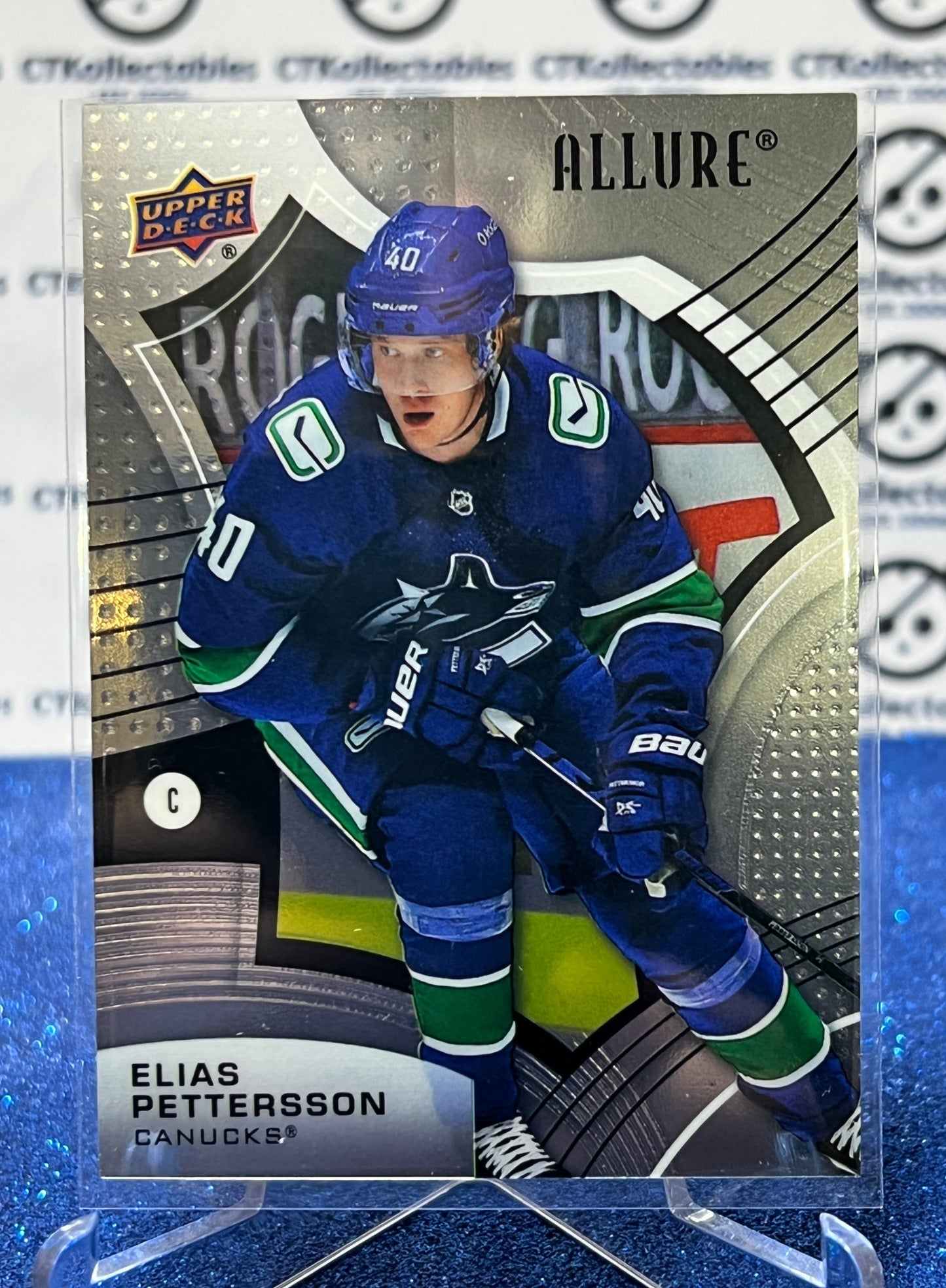 2021-22 UPPER DECK ALLURE ELIAS PETTERSSON # 62 VANCOUVER CANUCKS NHL HOCKEY TRADING CARD