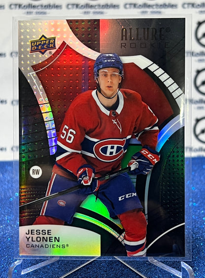 2021-22 UPPER DECK ALLURE JESSE YLONEN # 115 BLACK RAINBOW ROOKIE  MONTREAL CANADIENS  HOCKEY CARD