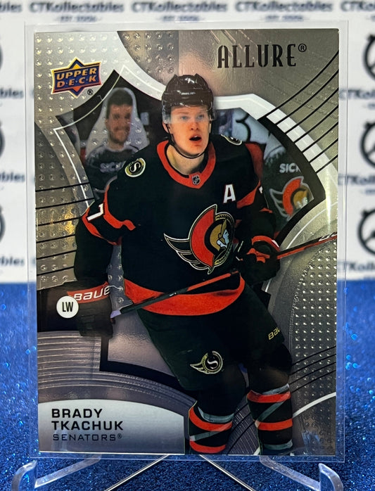 2021-22 UPPER DECK ALLURE BRADY TKACHUK # 19  OTTAWA SENATORS HOCKEY CARD