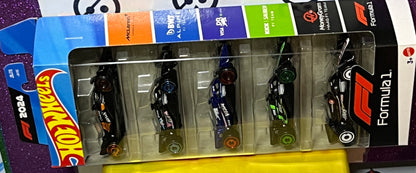 HOT WHEELS  5 CAR  PACK FORMULA 1 UNOPEN LIKE NEW 2024