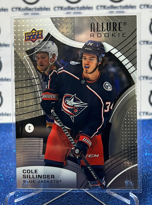 2021-22 UPPER DECK ALLURE COLE SILLINGER # 116 ROOKIE  BLUE JACKETS  HOCKEY CARD