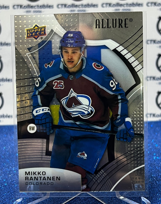 2021-22 UPPER DECK ALLURE MIKKO RANTANEN  # 83 COLORADO AVALANCHE  NHL HOCKEY TRADING CARD