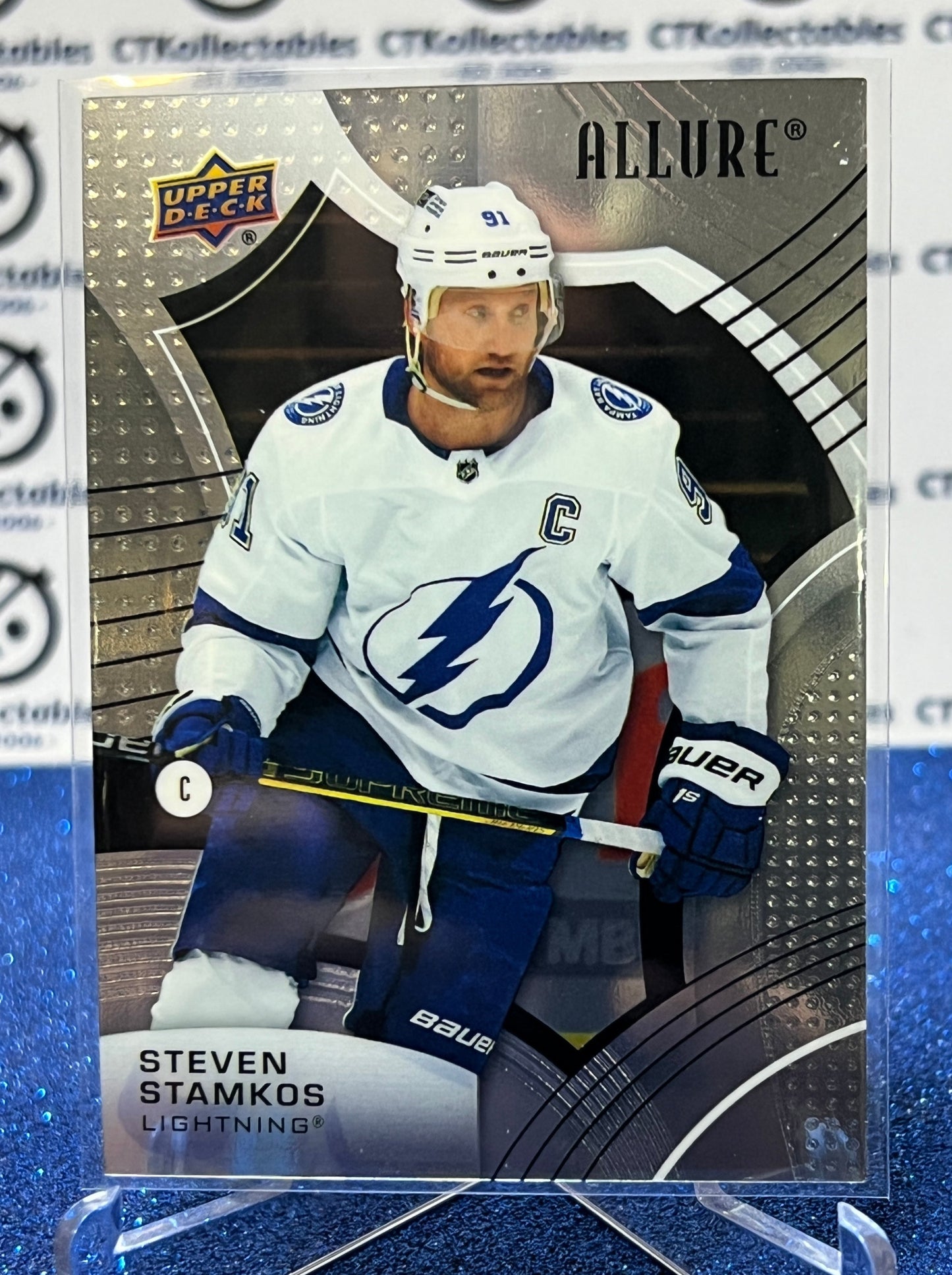 2021-22 UPPER DECK ALLURE STEVEN STAMKOS  # 39 TAMPA BAY LIGHTNING HOCKEY CARD