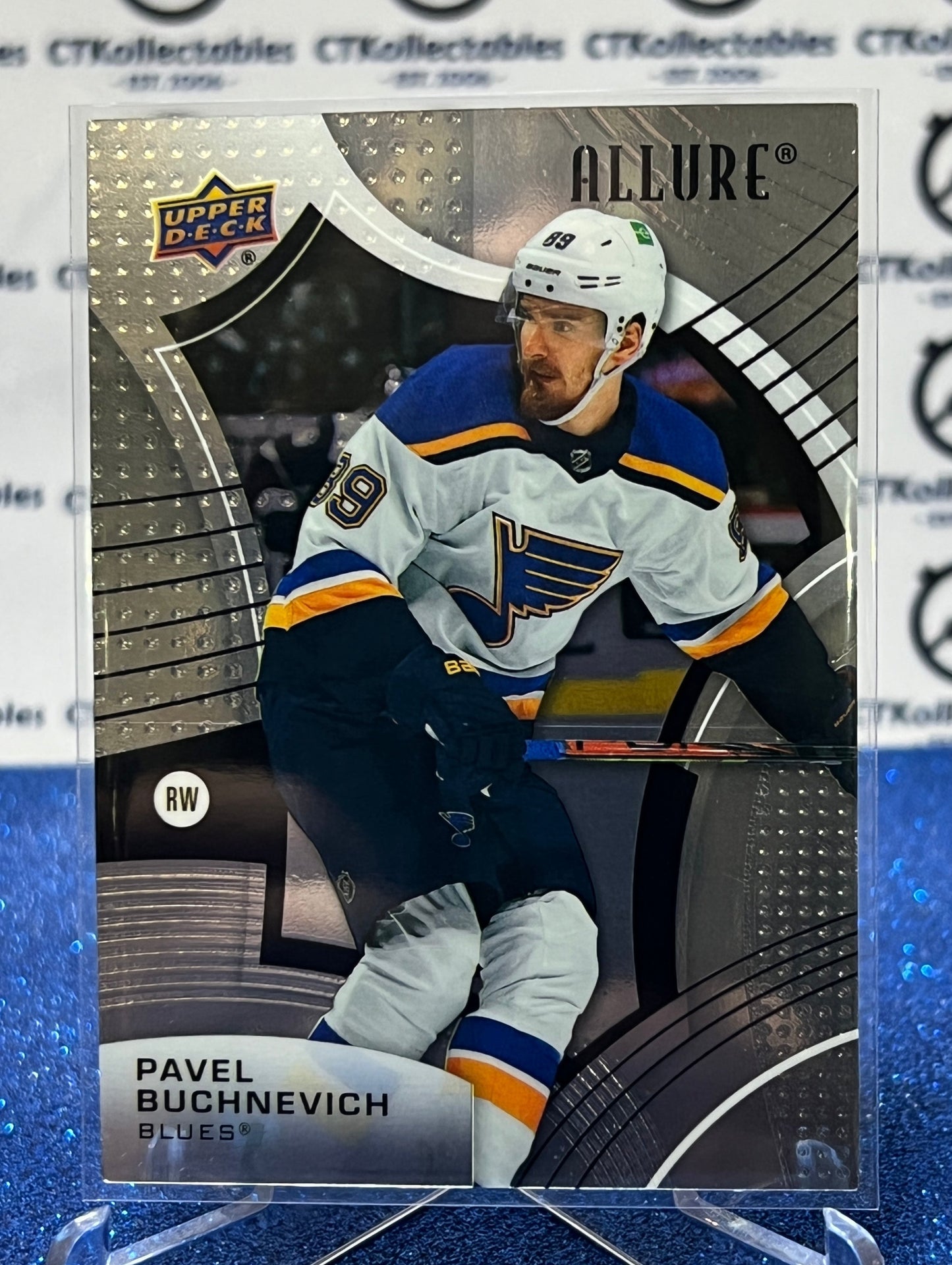 2021-22 UPPER DECK ALLURE PAVEL BUCHNEVICH # 34  ST. LOUIS BLUES HOCKEY CARD