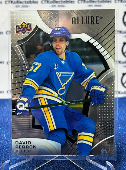 2021-22 UPPER DECK ALLURE DAVID PERRON # 17 ST. LOUIS BLUES HOCKEY CARD