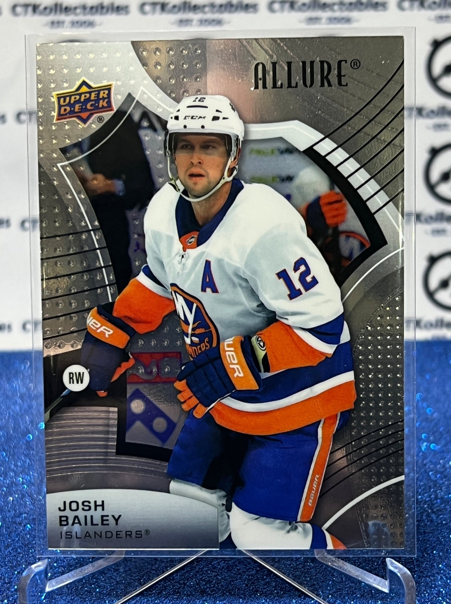 2021-22 UPPER DECK ALLURE JOSH BAILEY # 49 NEW YORK ISLANDERS HOCKEY CARD