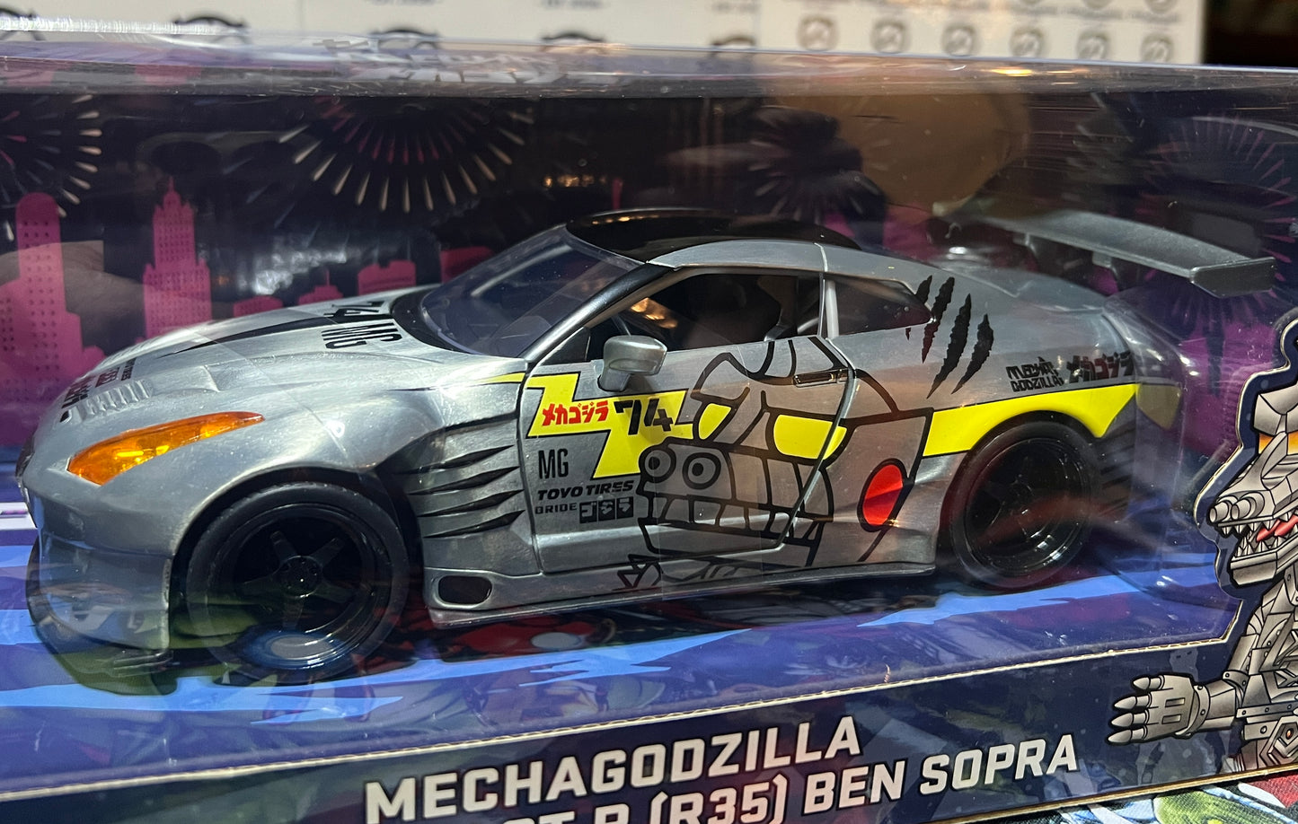 MECHAGODZILLA 2009 NISSAN GT-R (R35) BEN SOPRA 1/24 SCALE JADA