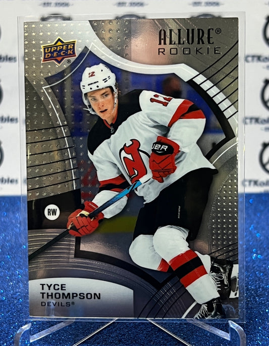 2021-22 UPPER DECK ALLURE TYCE THOMPSON # 129 ROOKIE  NEW JERSEY DEVILS  NHL HOCKEY TRADING CARD