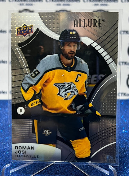 2021-22 UPPER DECK ALLURE ROMAN JOSI # 28  NASHVILLE PREDATORS NHL HOCKEY TRADING CARD