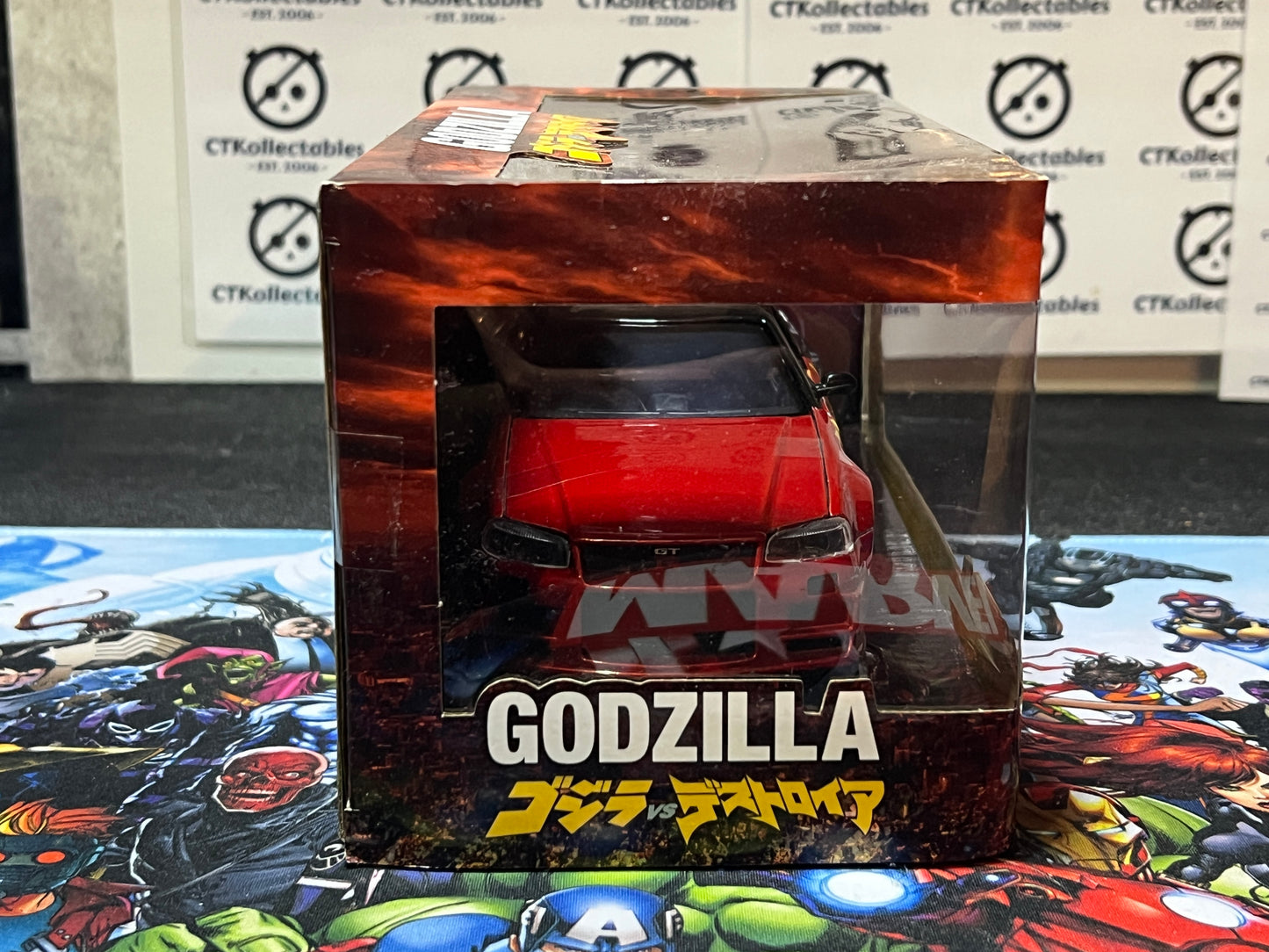 GODZILLA 2002 NISSAN SKYLINE GT-R (R34)  1/24 SCALE JADA