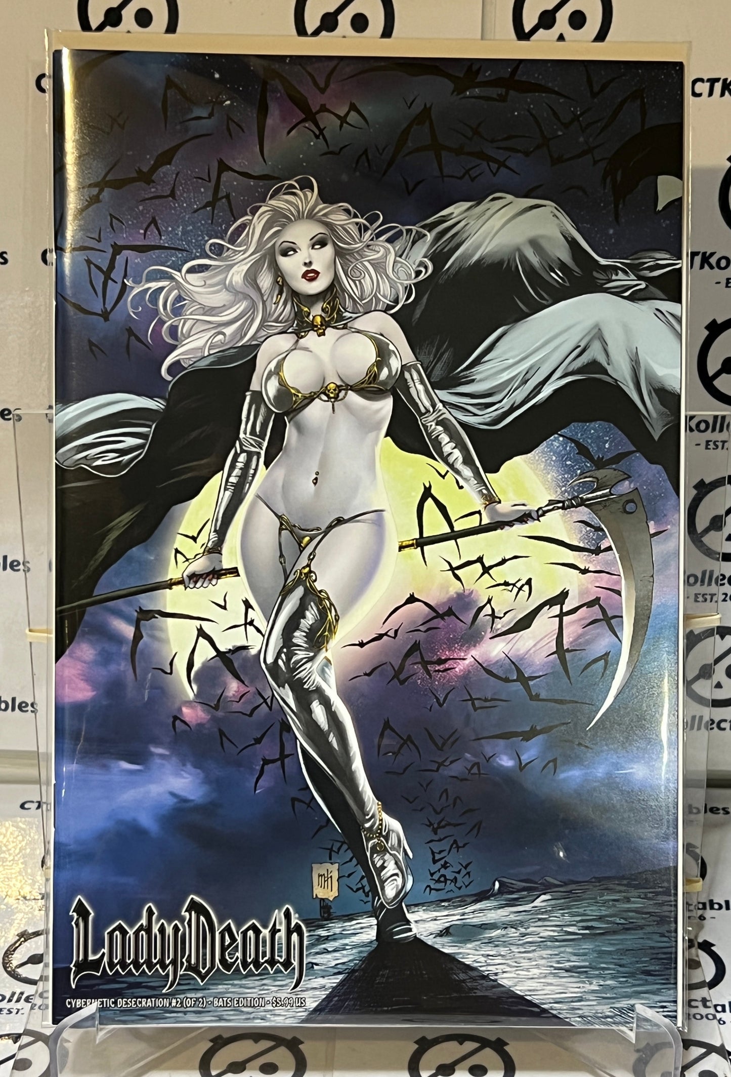 LADY DEATH CYBERNETIC DESECRATION # 2 VARIANT MIKE KROME COVER BATS  EDITION  2023