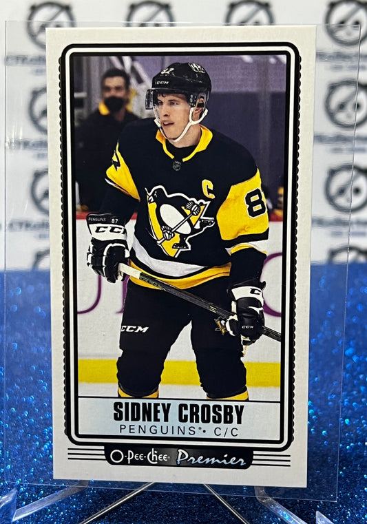 2021-22  O-PEE-CHEE SIDNEY CROSBY # P-35 PREMIER MINI TALLBOYS  PITTSBURGH PENGUINS NHL HOCKEY CARD