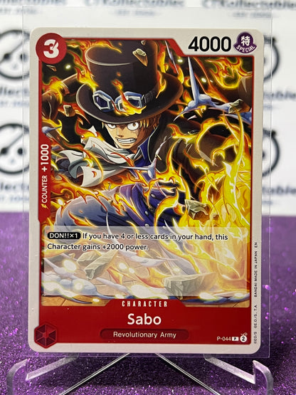 2025 ONE PIECE THE BEST V2 SABO # P-044 PROMO  NON-FOIL ENGLISH TRADING GAME CARD