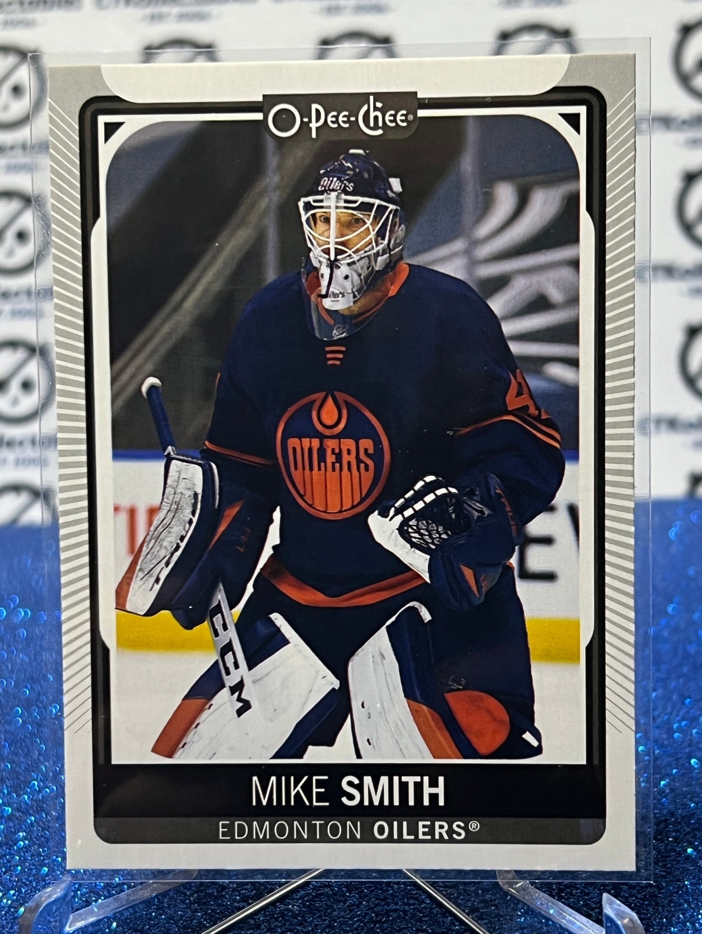 2021-22 O-PEE-CHEE MIKE SMITH # 228 EDMONTON OILERS  NHL HOCKEY CARD