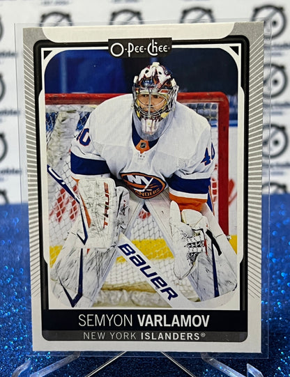 2021-22 O-PEE CHEE SEMYON VARLAMOV # 122 NEW YORK ISLANDERS NHL HOCKEY CARD