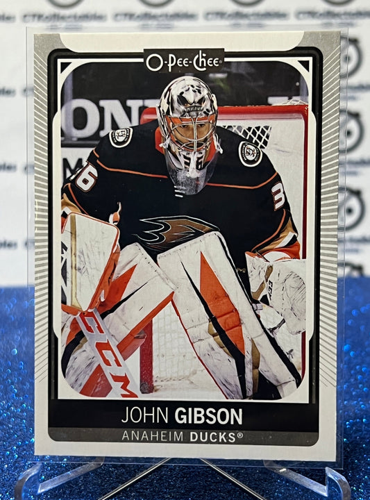 2021-22 O-PEE-CHEE JOHN GIBSON # 17 ANAHEIM DUCKS NHL HOCKEY CARD