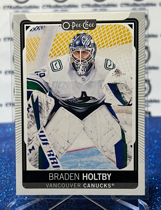2021-22  O-PEE-CHEE BRADEN HOLTBY # 59 VANCOUVER CANUCKS NHL HOCKEY TRADING CARD