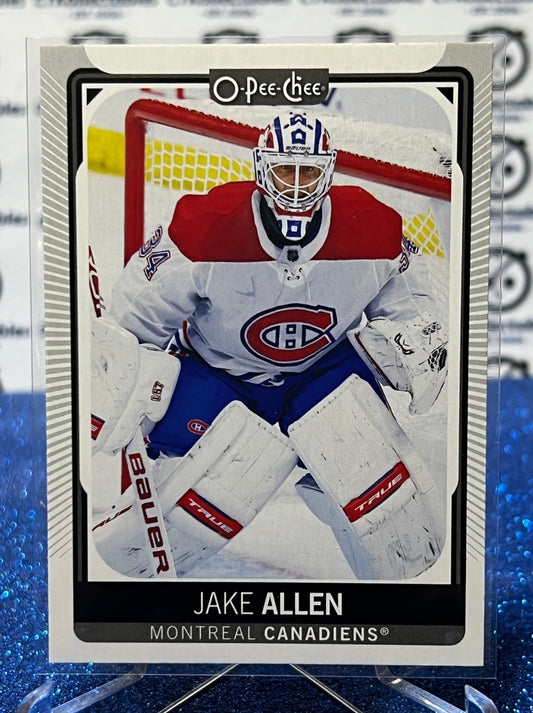 2021-22 O-PEE-CHEE JAKE ALLEN # 345 MONTREAL CANADIENS HOCKEY CARD