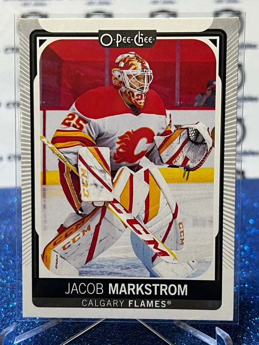 2021-22  O-PEE-CHEE JACOB MARKSTROM # 412 HOCKEY NHL CALGARY FLAMES  CARD