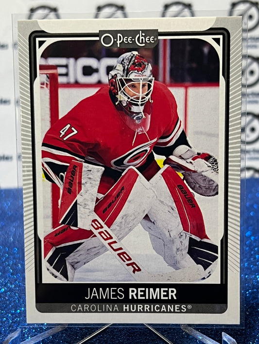 2021-22 O-PEE-CHEE JAMES REIMER # 394 CAROLINA HURRICANES NHL HOCKEY TRADING CARD