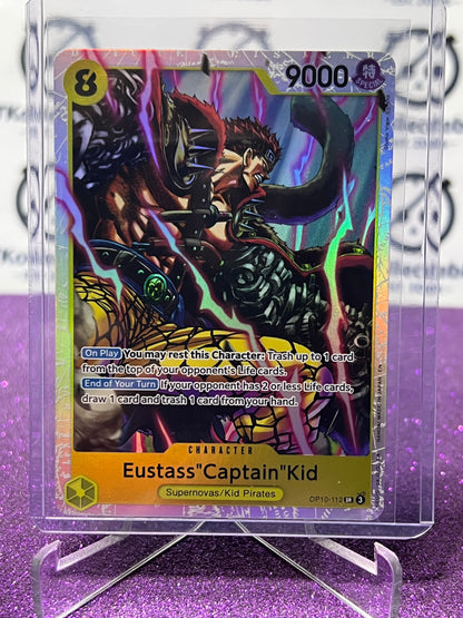 2025 ONE PIECE THE BEST V2 EUSTASS"CAPTAIN"KID # OP10-112 SR FOIL ENGLISH TRADING GAME CARD