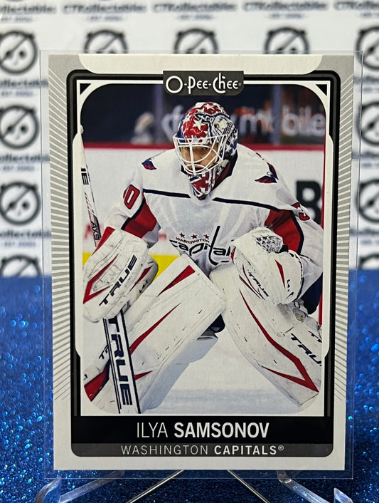 2021-22 O-PEE-CHEE ILYA SAMSONOV # 235  GOALTENDER  WASHINGTON CAPITALS NHL HOCKEY CARD