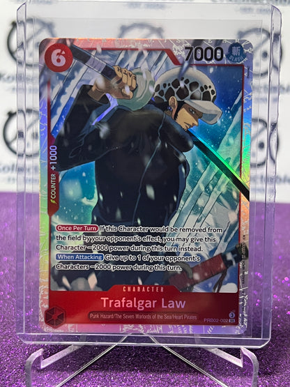 2025 ONE PIECE THE BEST V2 TRAFALGAR LAW # PRB02-002 SR FOIL ENGLISH TRADING GAME CARD