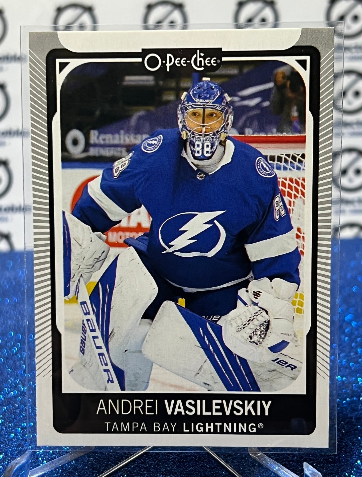 2021-22  O-PEE-CHEE ANDREI VASILEVSKIY # 33 TAMPA BAY LIGHTNING HOCKEY CARD